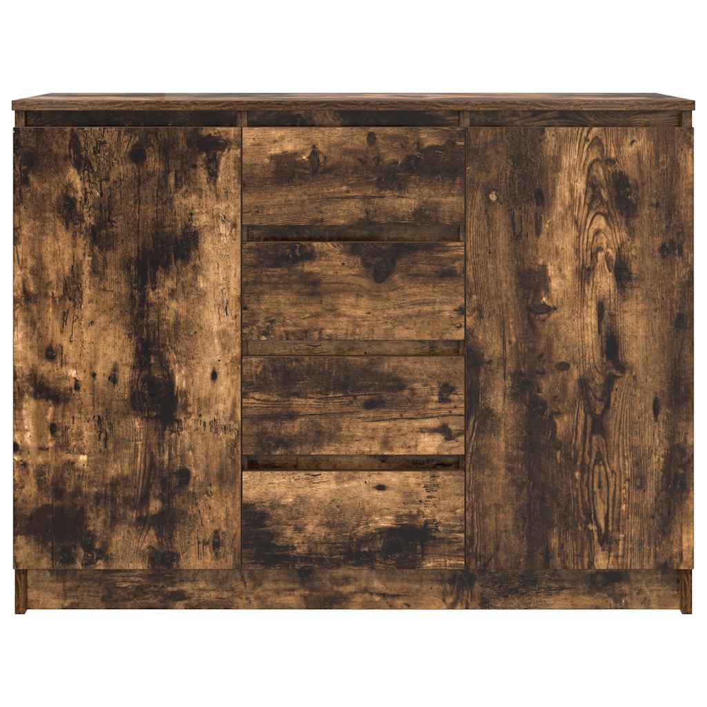 Skjenk Røkt Eik med skuffer 100,5x35x76 cm