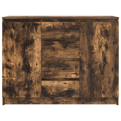 Skjenk Røkt Eik med skuffer 100,5x35x76 cm