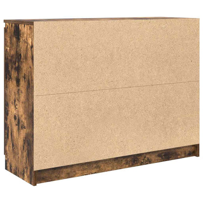 Skjenk Røkt Eik med skuffer 100,5x35x76 cm