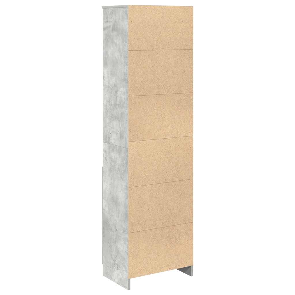 Skap Betonggrå 50x35x180 cm