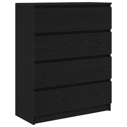 Skjenk Svart Eik 70x34x90 cm