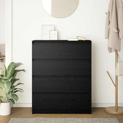 Skjenk Svart Eik 70x34x90 cm