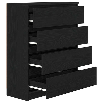 Skjenk Svart Eik 70x34x90 cm
