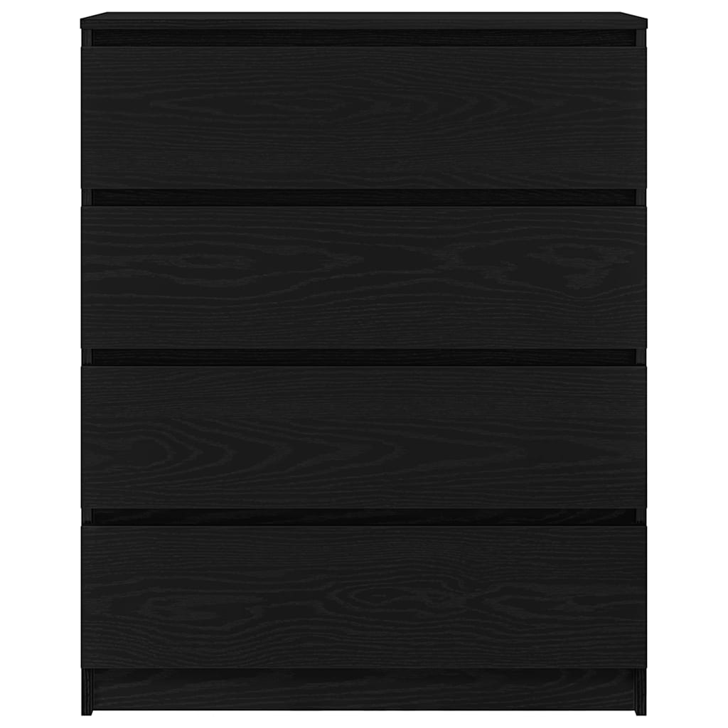 Skjenk Svart Eik 70x34x90 cm