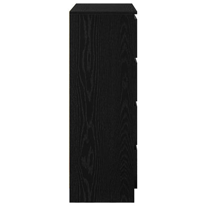 Skjenk Svart Eik 70x34x90 cm