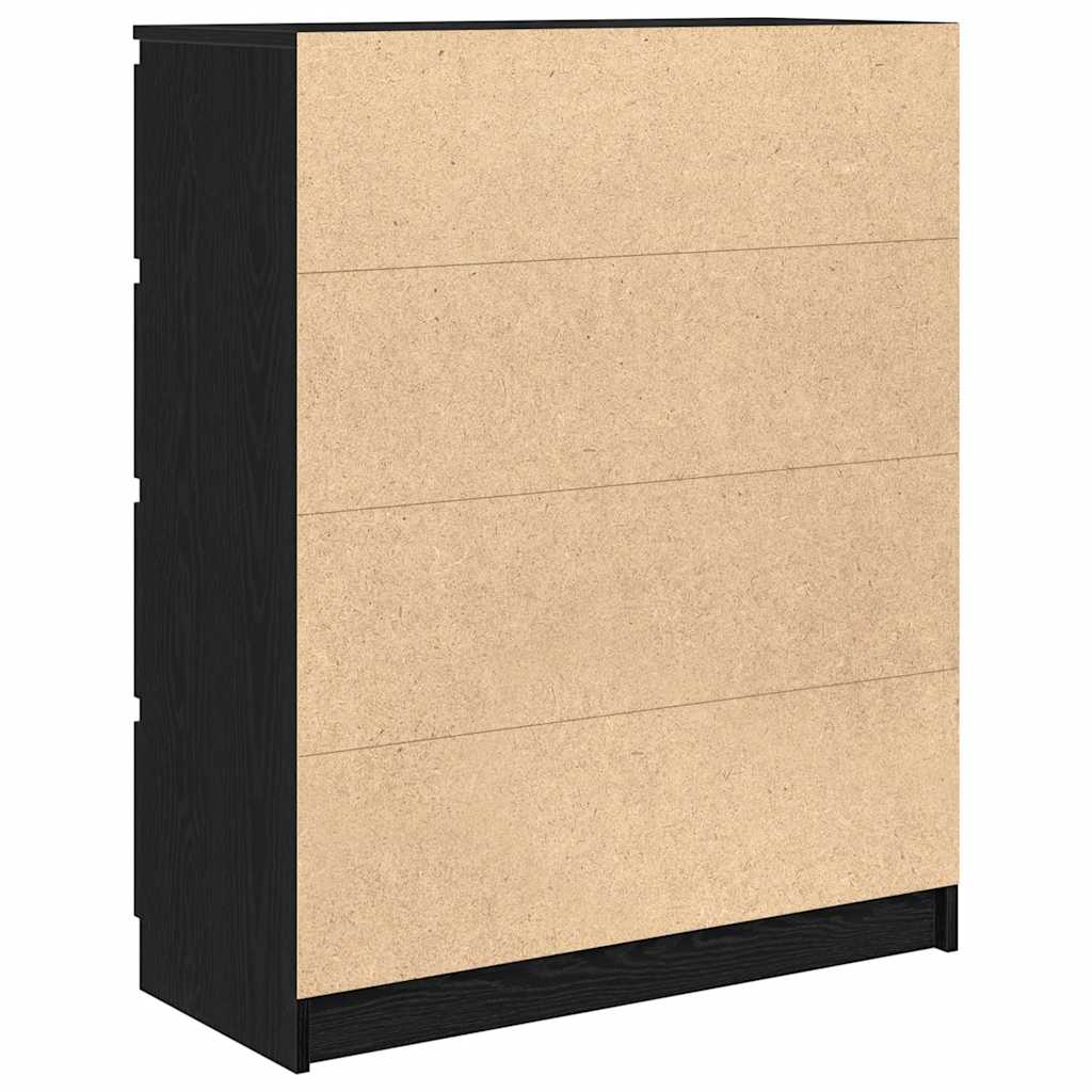 Skjenk Svart Eik 70x34x90 cm