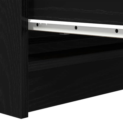 Skjenk Svart Eik 70x34x90 cm