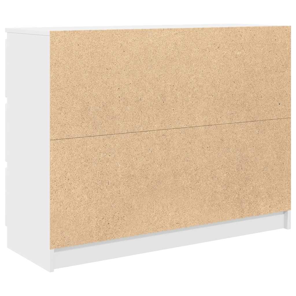Skjenk hvit 100x35x76 cm konstruert tre