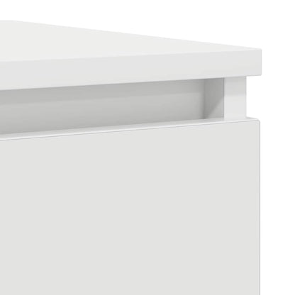 Skjenk hvit 100x35x76 cm konstruert tre