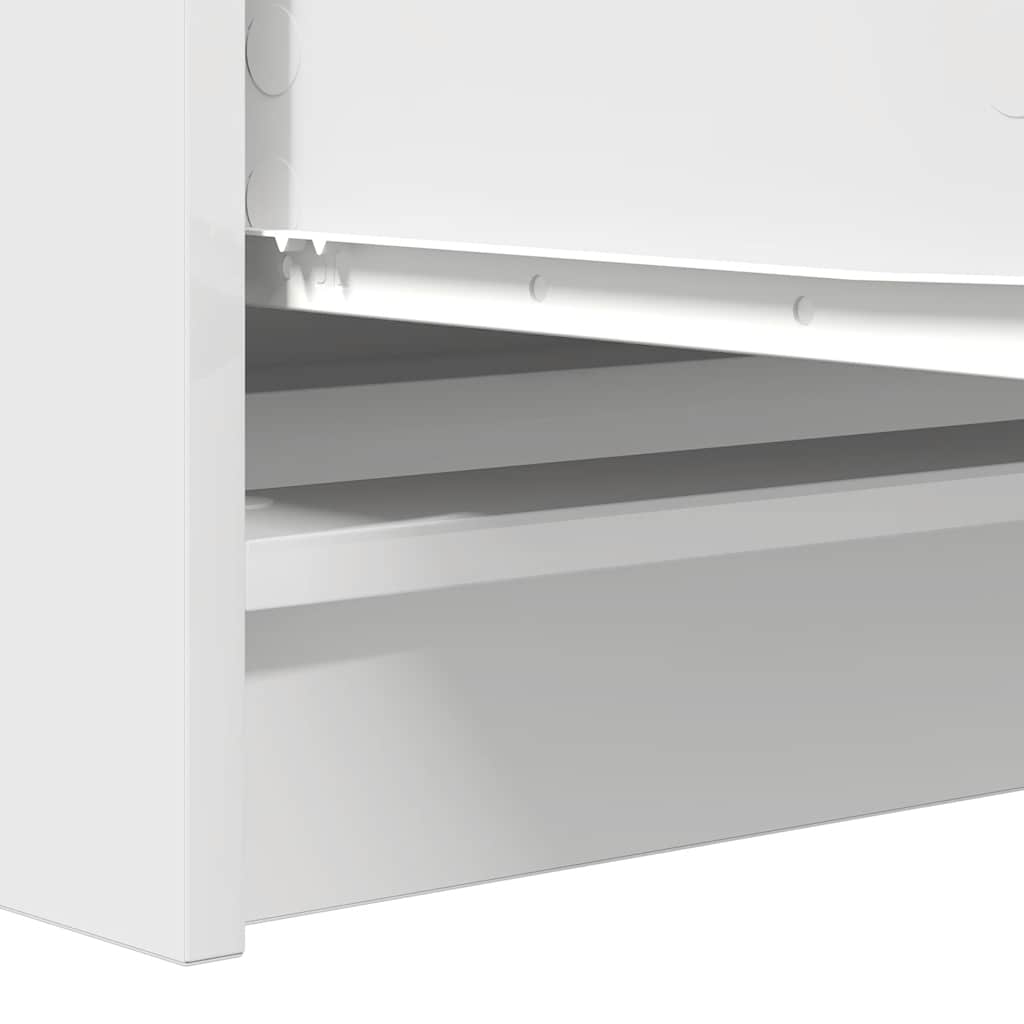 Skjenk hvit 100x35x76 cm konstruert tre