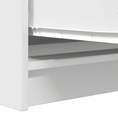 Skjenk hvit 100x35x76 cm konstruert tre