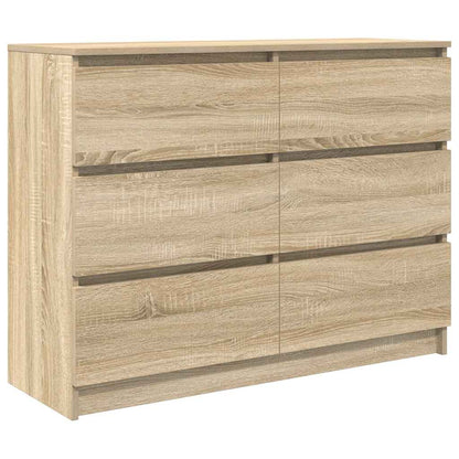 Skjenk sonoma eik 100x35x76 cm konstruert tre