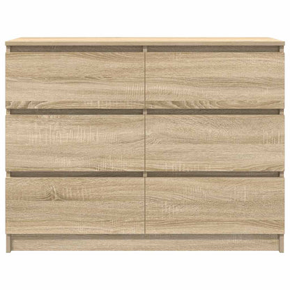 Skjenk sonoma eik 100x35x76 cm konstruert tre
