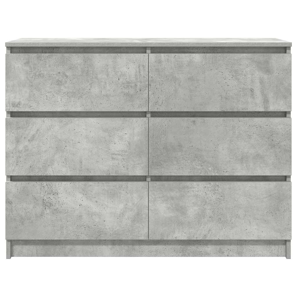 Skjenk betonggrå 100x35x76 cm konstruert tre