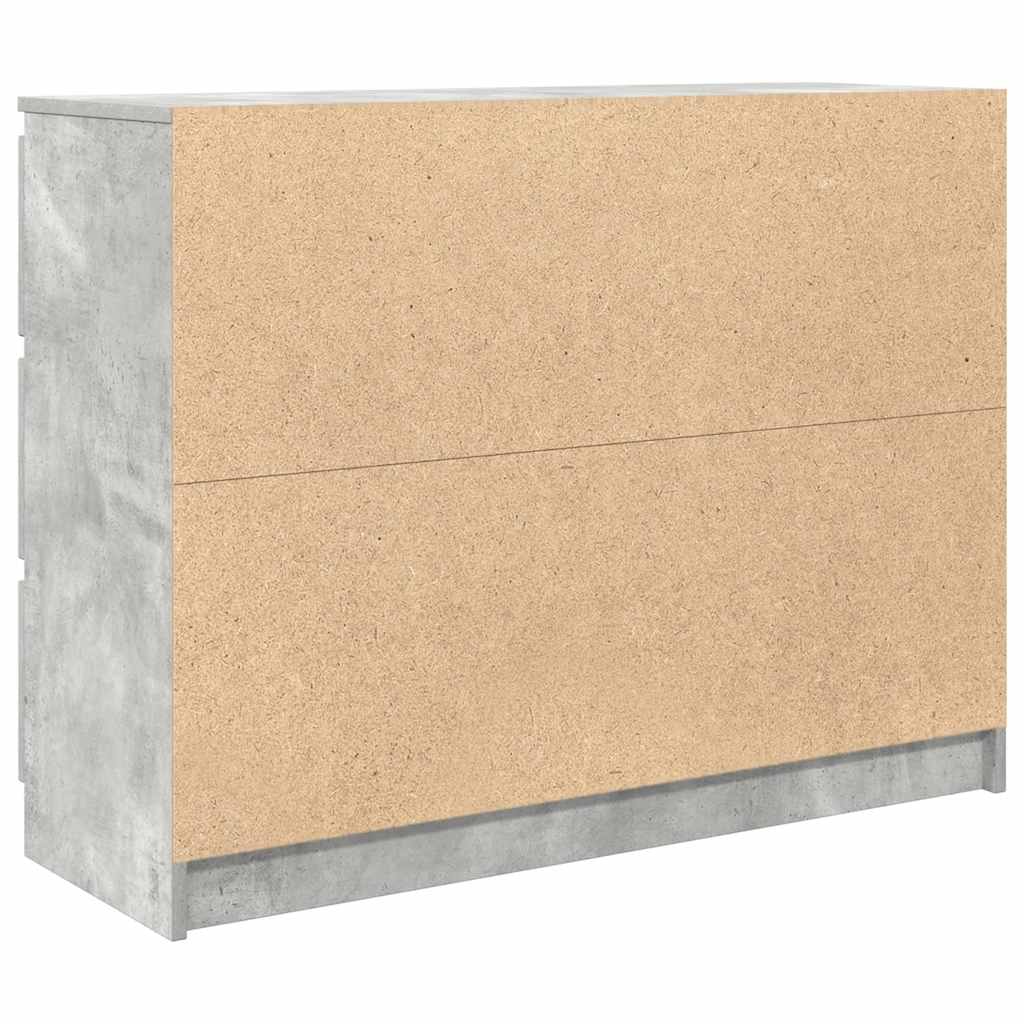 Skjenk betonggrå 100x35x76 cm konstruert tre