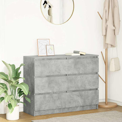 Skjenk betonggrå 100x35x76 cm konstruert tre