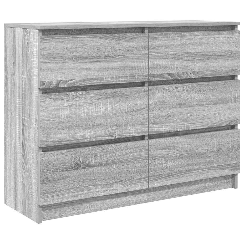 Kommode Sonoma Grå 100x35x76 cm