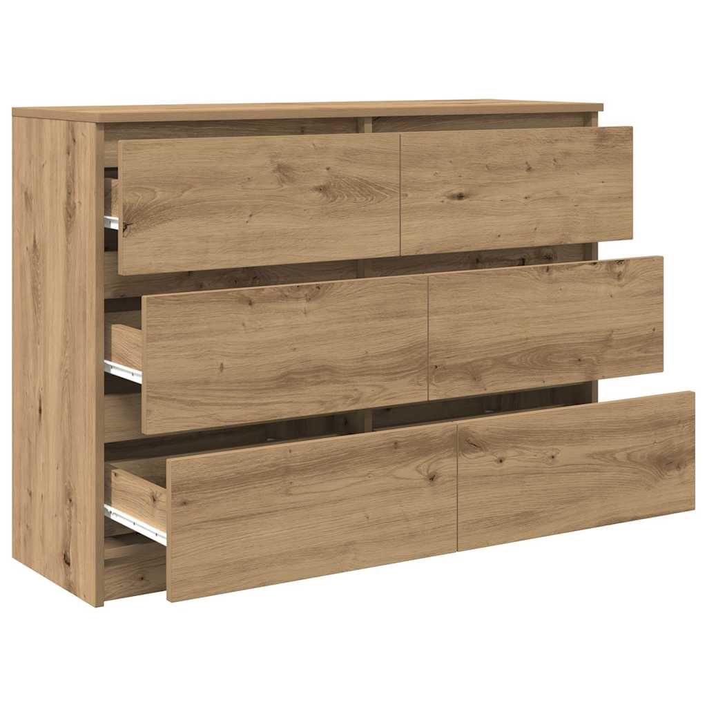 Skjenk artisan eik 100x35x76 cm konstruert tre