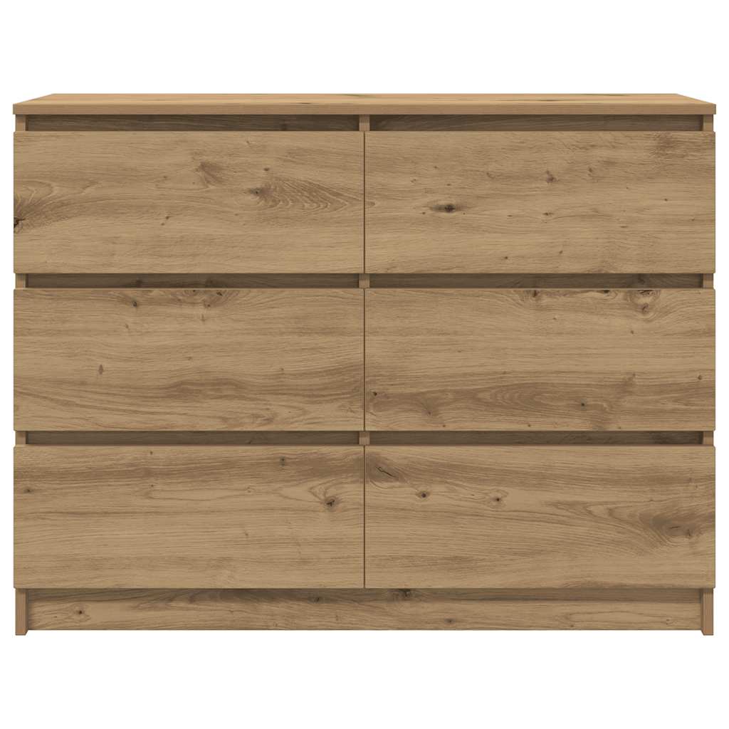 Skjenk artisan eik 100x35x76 cm konstruert tre