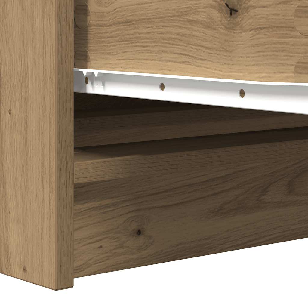 Skjenk artisan eik 100x35x76 cm konstruert tre
