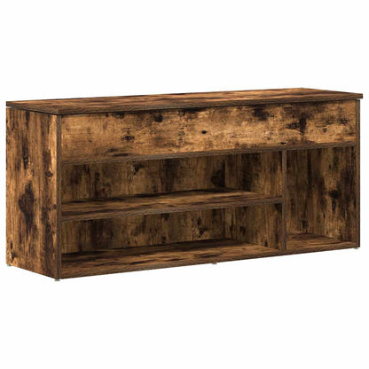 Skoskap Skohylle Skobenk Røkt Eik 102x30,5x45 cm
