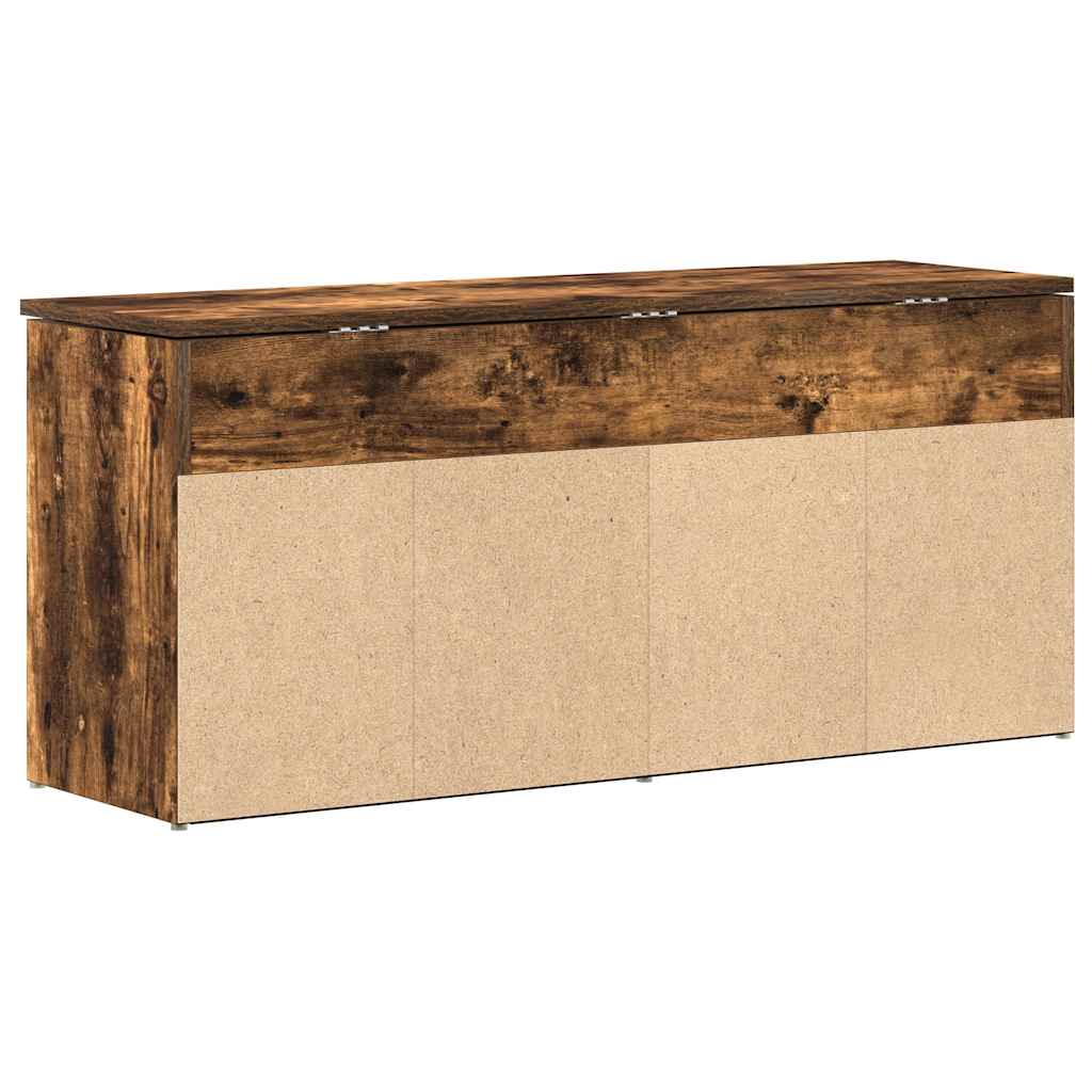 Skoskap Skohylle Skobenk Røkt Eik 102x30,5x45 cm
