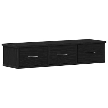 Veggskap Svart Eik 88x26x18,5 cm