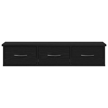 Veggskap Svart Eik 88x26x18,5 cm