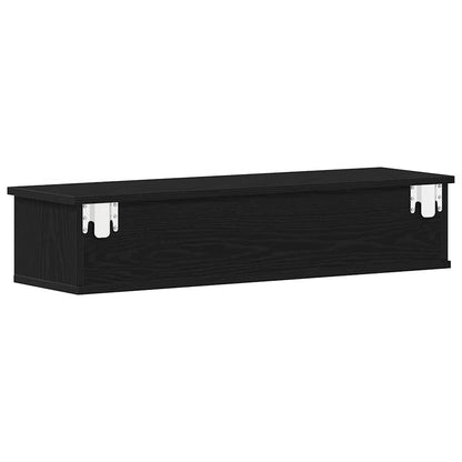 Veggskap Svart Eik 88x26x18,5 cm
