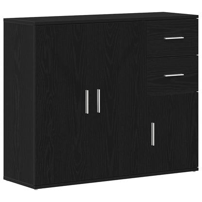 Skjenk Svart Eik 91x29,5x75 cm