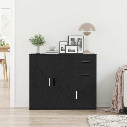 Skjenk Svart Eik 91x29,5x75 cm