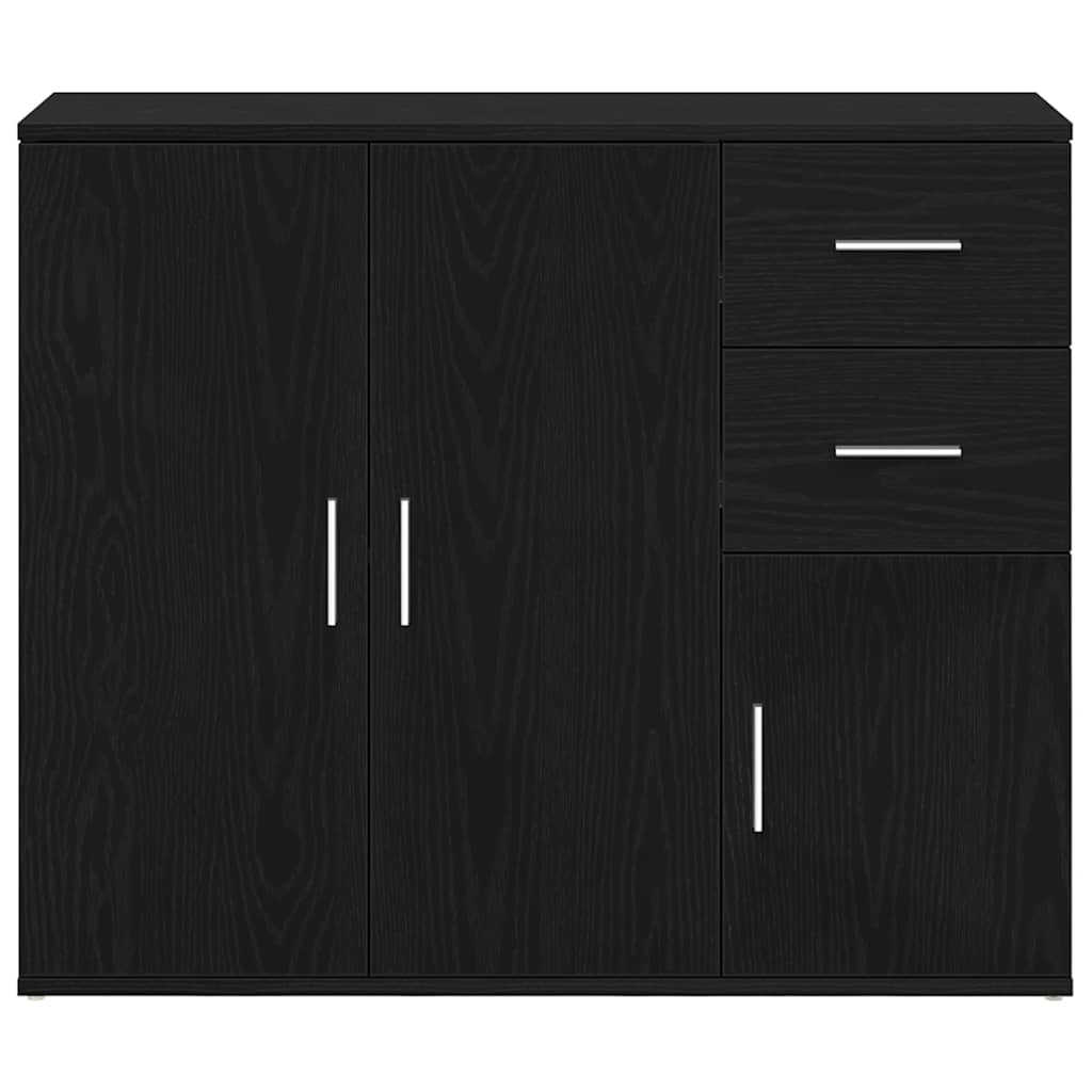 Skjenk Svart Eik 91x29,5x75 cm