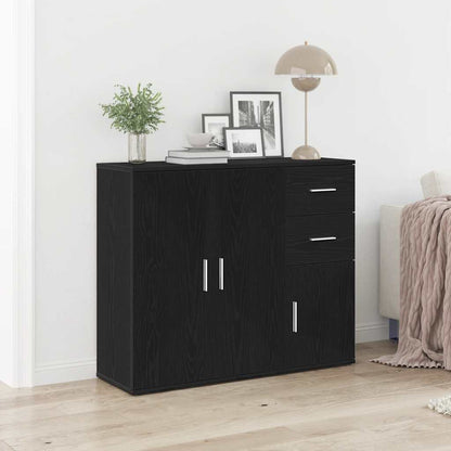 Skjenk Svart Eik 91x29,5x75 cm
