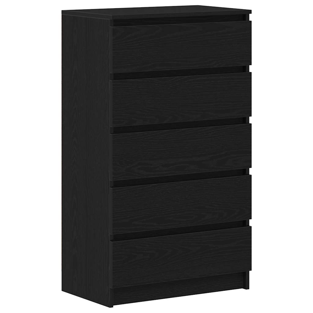Kommode Svart Eik 60x36x103 cm
