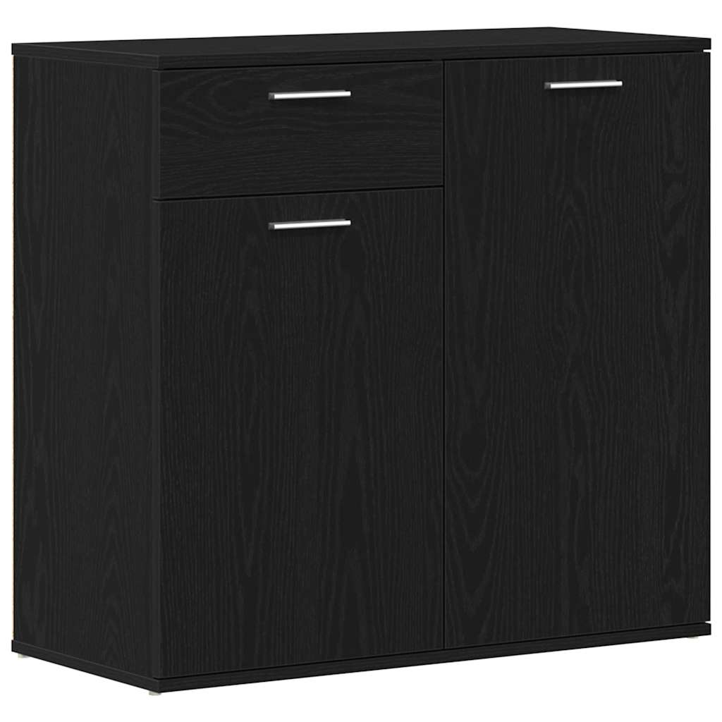 Skjenk Svart Eik 80x36x75 cm