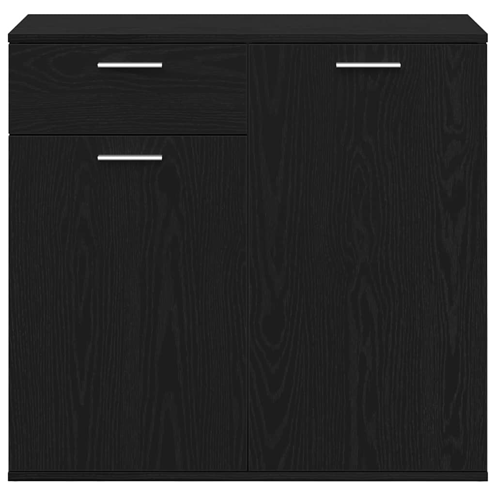 Skjenk Svart Eik 80x36x75 cm