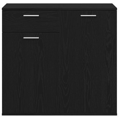 Skjenk Svart Eik 80x36x75 cm