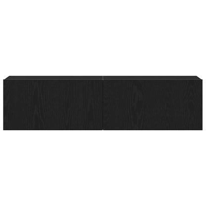 TV-Møbel Svart Eik TV-benk 120x30x30,5 cm