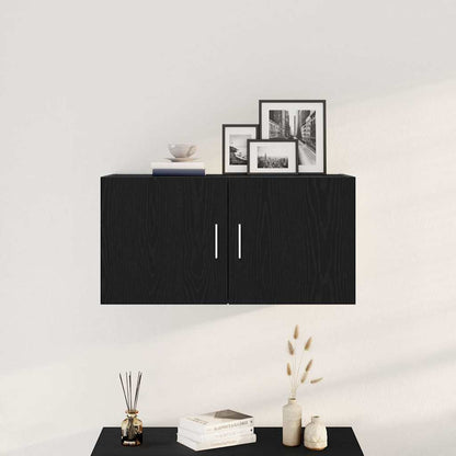 Veggskap Svart Eik 80x39x40 cm