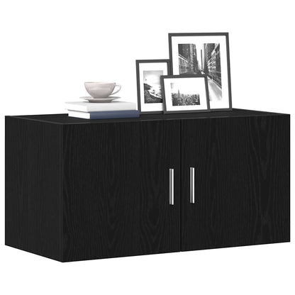 Veggskap Svart Eik 80x39x40 cm