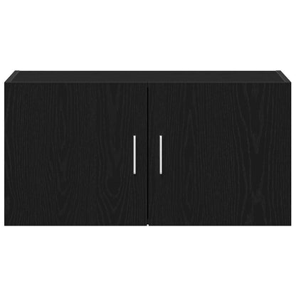 Veggskap Svart Eik 80x39x40 cm