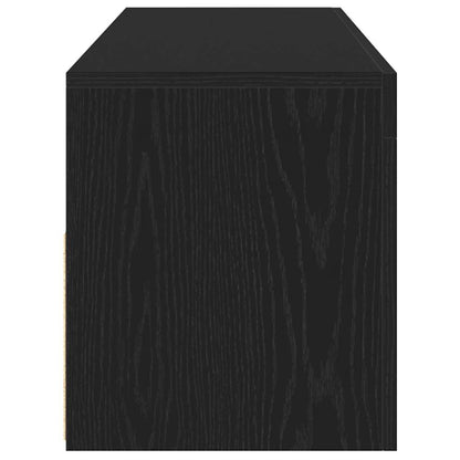 TV-Møbel Svart Eik TV-benk med LED-lys 120x35x40 cm