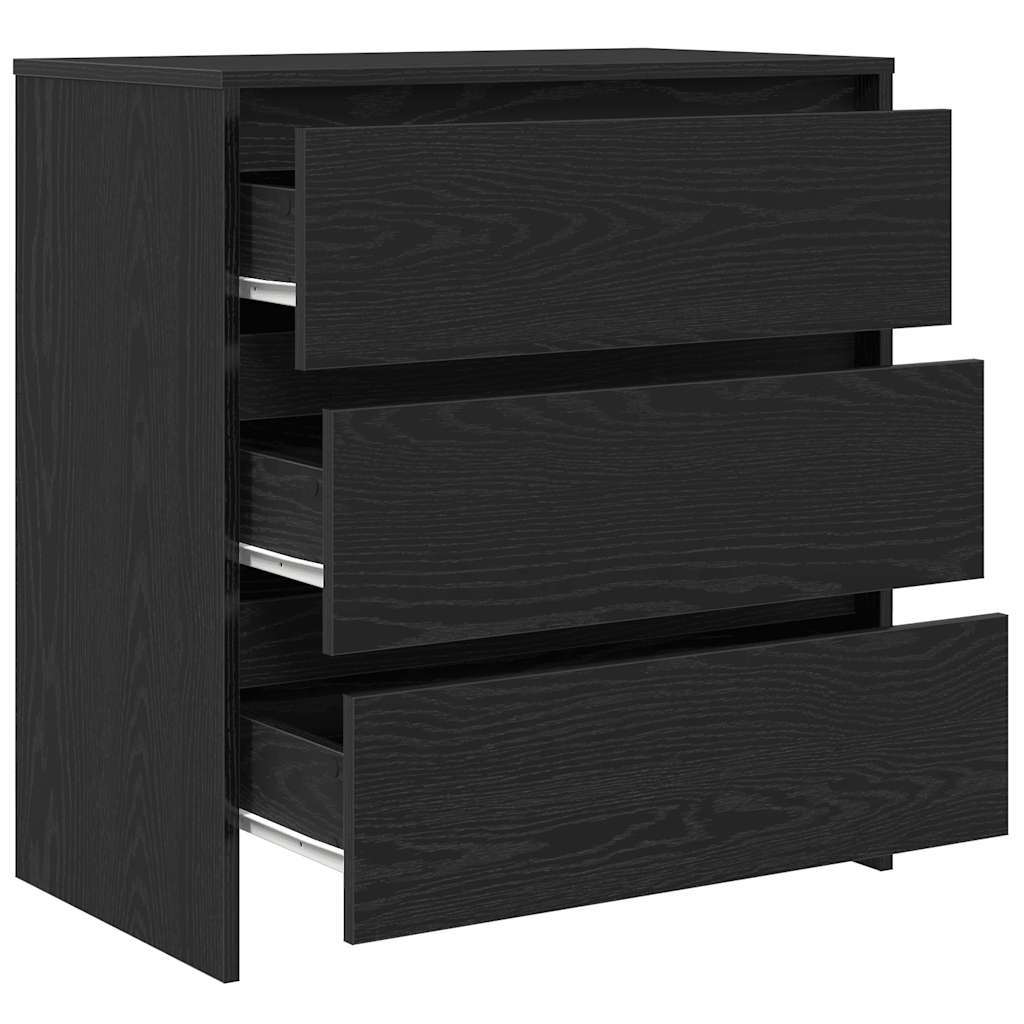 Skjenk Svart Eik 70x41x75 cm