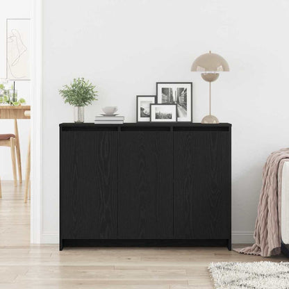 Skjenk Svart Eik 102x33x75 cm i