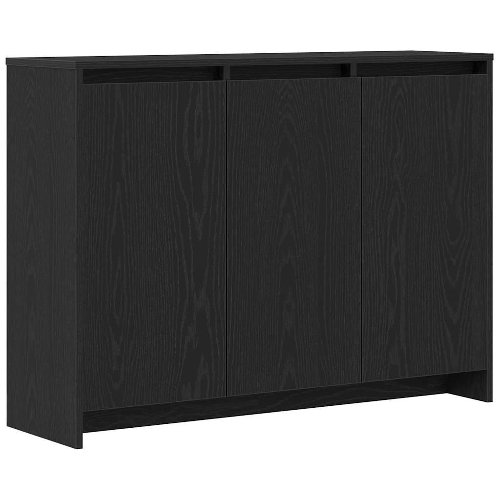 Skjenk Svart Eik 102x33x75 cm i