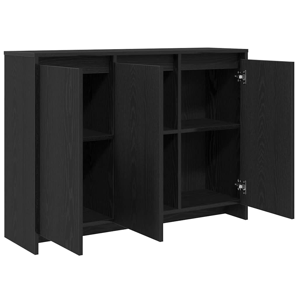 Skjenk Svart Eik 102x33x75 cm i