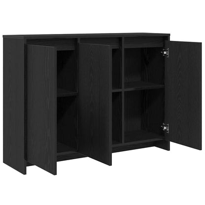 Skjenk Svart Eik 102x33x75 cm i