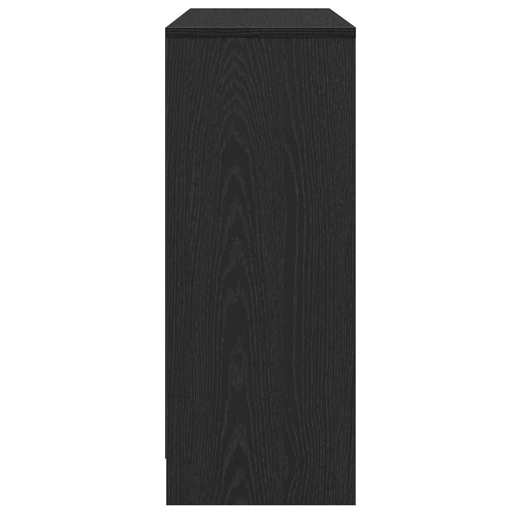 Skjenk Svart Eik 102x33x75 cm i