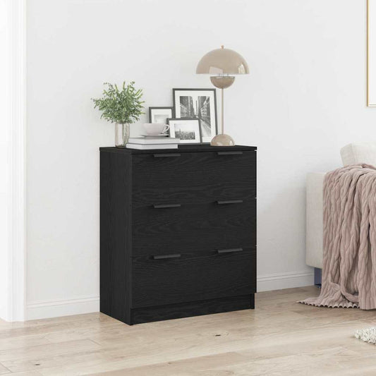 Skjenk Svart Eik 60x30x70 cm