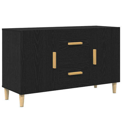 Skjenk Svart Eik 100x36x60 cm